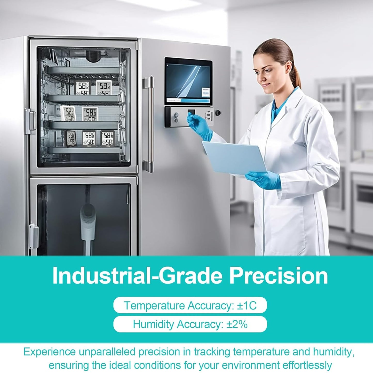 Indoor Humidity Meter Hygrometer 3Pack, Room Thermometer for Accurate Room Temperature Monitor, Digital Hygrometer with Indoor Thermometer for Home, Baby Nursery, and Humidity Sensor Enhanced Comfort