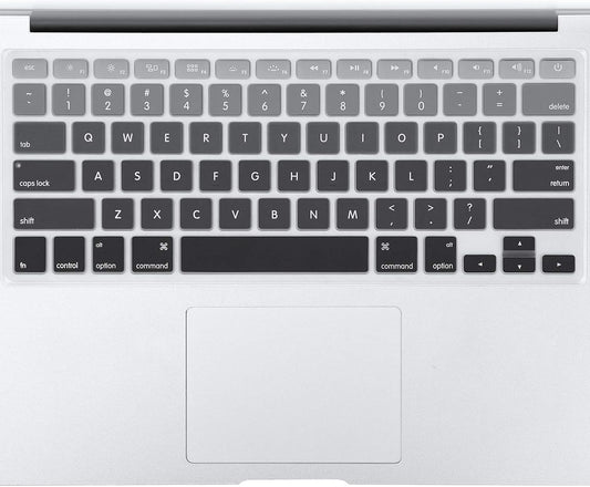 Allinside Gray Ombre Keyboard Cover Skin for MacBook Pro 13" 15" 17" (2015 or Older Version), MacBook Air 13" A1369/A1466, Older iMac Wireless Keyboard MC184LL/B