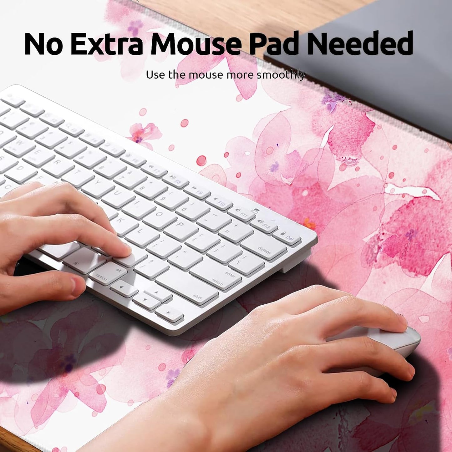 Art Rooster Gaming Mouse Pad, Large Office Desk Mat, Anti-Slip Rubber Base Mousepad for Computer Laptop Keyboard, Smooth Desk Pad for Home Office Gamer Work Accessories 31.5" x 11.8"