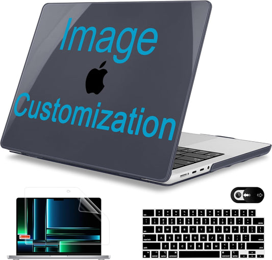 Mektron Custom Personalized Photo Case for MacBook Pro 16" M4 A3403 A3186 M3 A2991 M2 A2780 M1 A2485 (2021/2023/2024) Pro/Max with Touch ID, Hard Shell Plastic Laptop Cover Keyboard Cover
