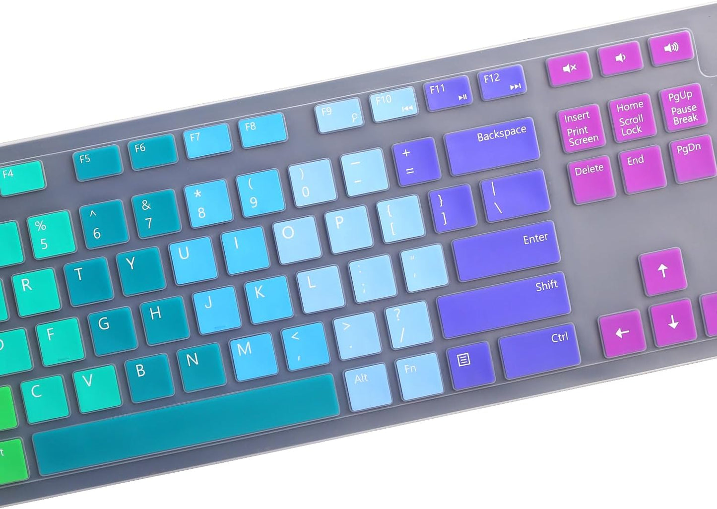 Keyboard Cover for Dell KM636 KB216 KB216t KB216d KB216p Wired & Wireless Keyboard, Dell Optiplex 5250 3050 3240 5460 7450 7050, Dell Inspiron Desktop 24" 27" 5400 5490 7700 7790 3475 3670 3477-RW