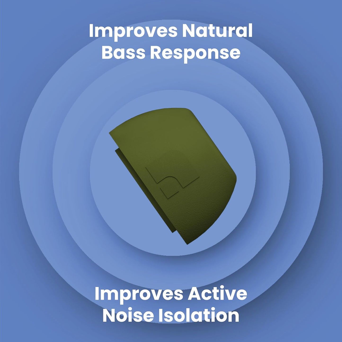 Foam Masters Ultra-Premium Memory Foam Ear Tips for AirPods Pro 1st & 2nd Gen | 3 Pairs | Black Magic Ver 6.0 | Secure | Comfort | Better Noise Cancel | Replacement Buds – OD Green, Small