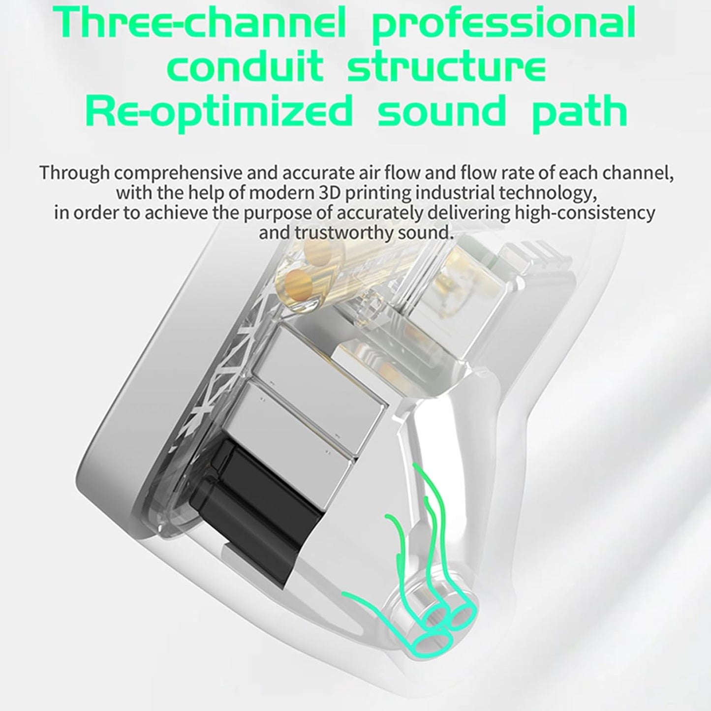 CCA KZ AS16 PRO in Ear Monitor Headphones 16BA Balanced Armature Drivers HiFi IEM Earphones High Clarity Gaming Earbuds for Musicians Singers Audiophile Dj Drummers