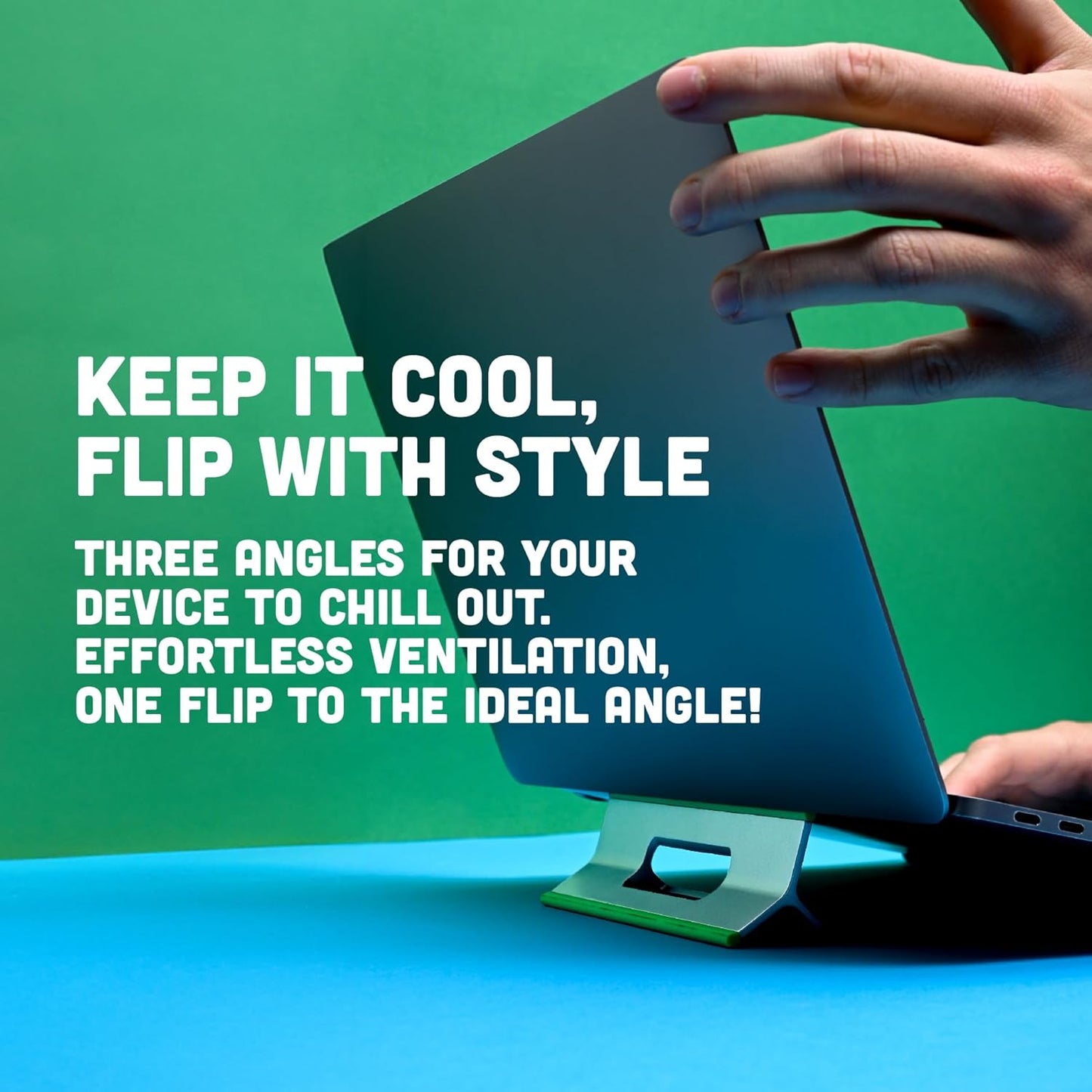 Steepy Portable Laptop Stand for Desk – 3 Heights – Desk Stand - Portable Laptop Riser for Desk - Adjustable Height