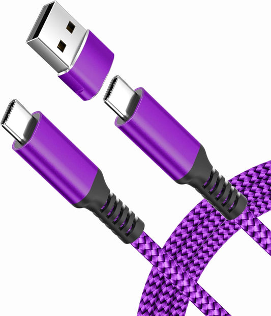 Elebase USB Type C to C 100W Charging Cable 6.6FT with USB Adapter,Fast PD Car Charger Cord for iPhone 16 15 Pro Max Plus,Samsung Galaxy S23 S24,MacBook Mac,iPad 9 10,Air 5 Mini 6,Ultra,A53 A54