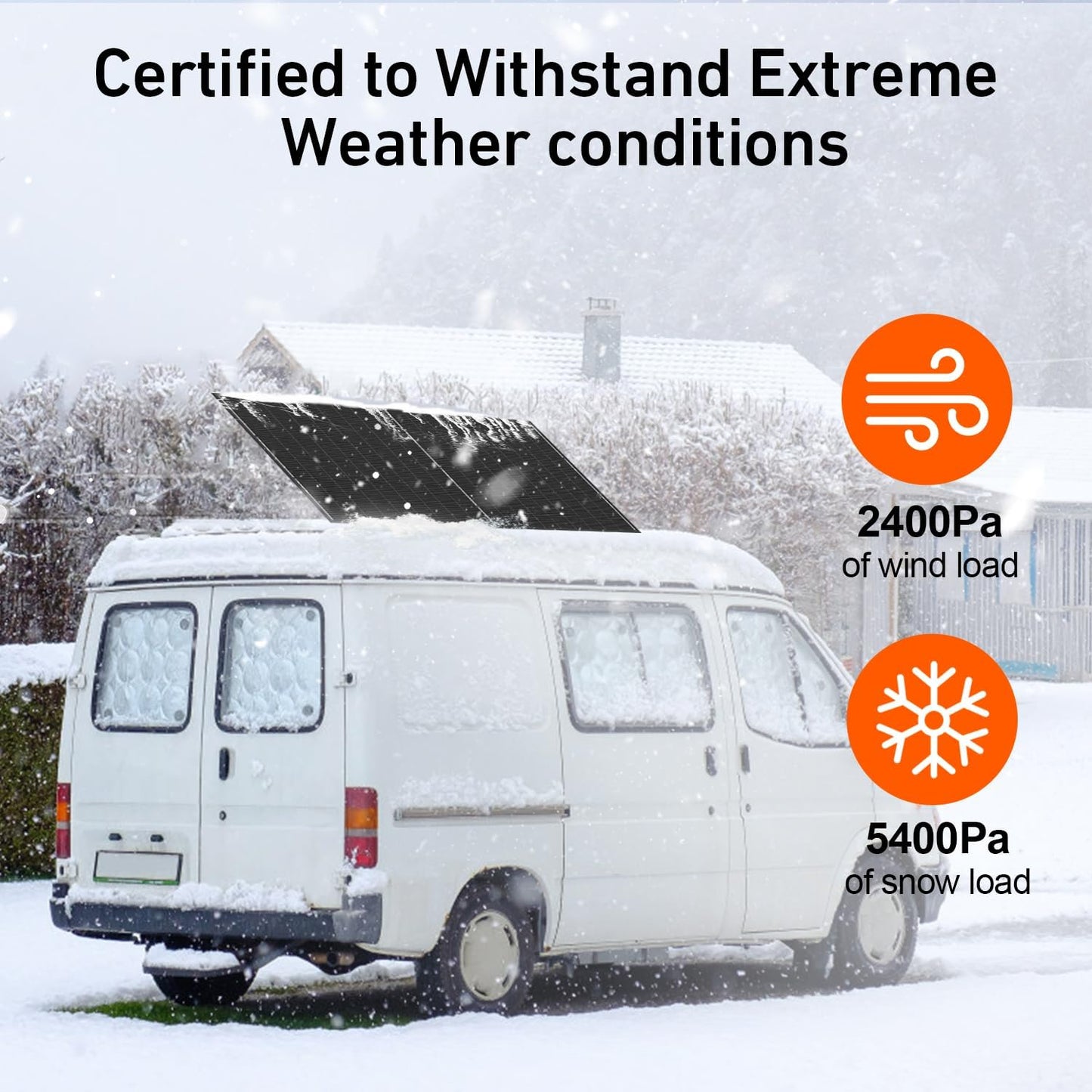 DOKIO 800W (2×400W) Monocrystalline Solar Panels 12/24V, 3 m Leads Each for Yard/Garden - Backyard Shed/Cabin/Patio, Off-Grid 12V Systems, Prefer Parallel for Stable Output, Fewer Connections