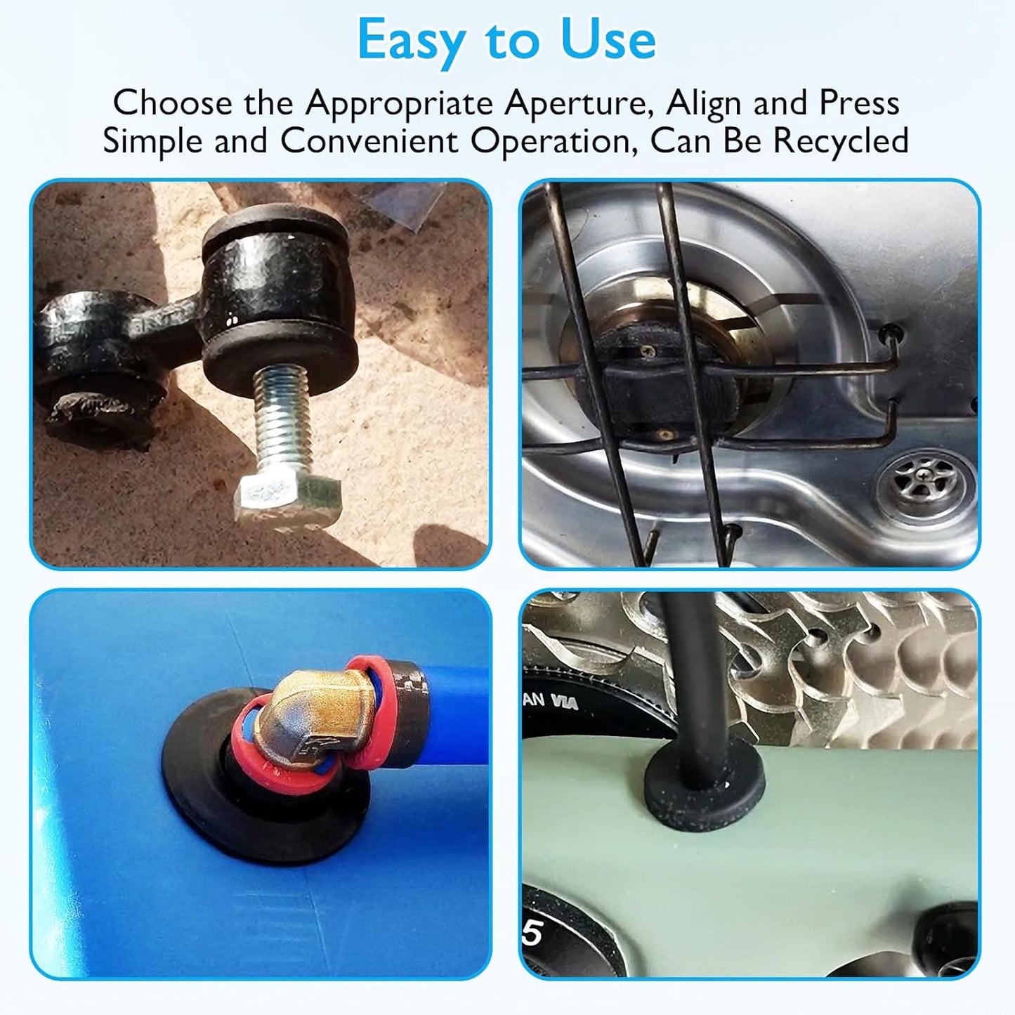 2 Pcs 2" Drill Hole, 1-9/16" ID Silicone Rubber Grommets for Wiring, Large Top Hat Grommets, Waterproof Pool L-Shape O-Ring Seal Hose Pipe Gasket for Pump Motor Hydroponic Irrigation Drywall