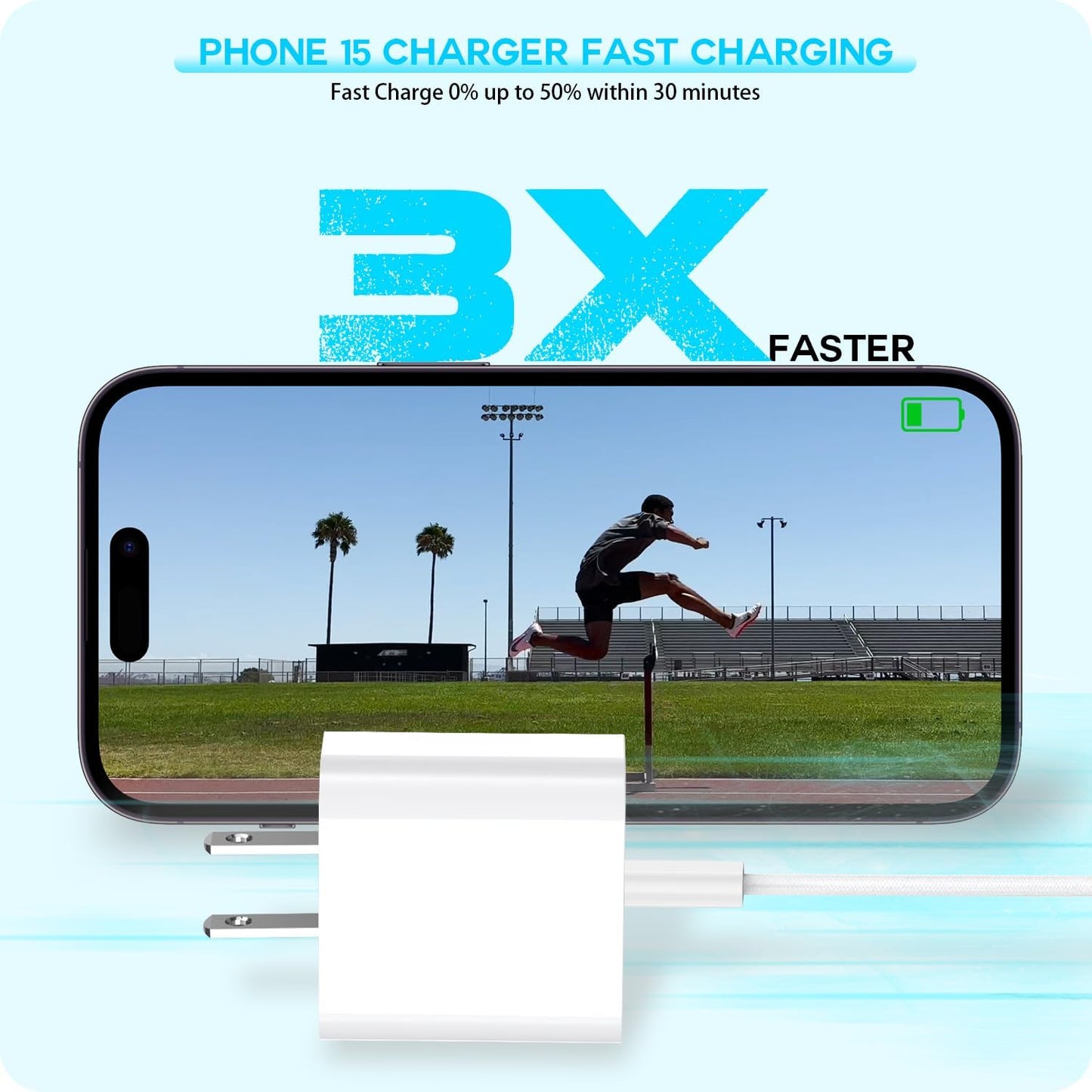 Fast Charger for iPhone 16 15, 3Pack USB C iPad Charge PD Fast Charger Block 6FT Long USB C to Type C i Phone 16 15 Charging Cable Cord for iPhone 16/16 Pro/Plus/15/15 Pro/Pro Max,iPad Pro 12.9/11inch