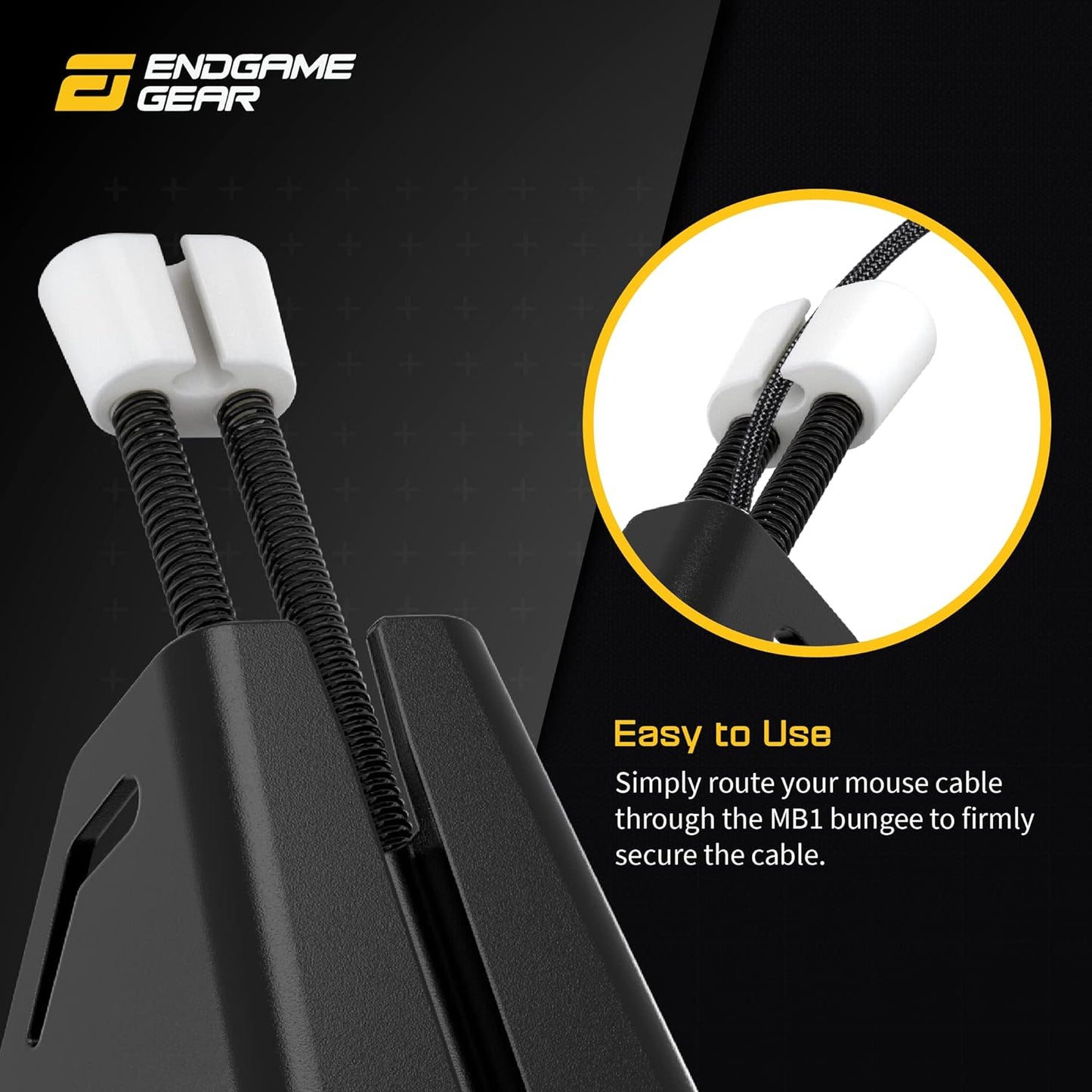 ENDGAME GEAR MB1 Mouse Bungee Holder, Mouse-Cable Holder with Anti-Slip Feet