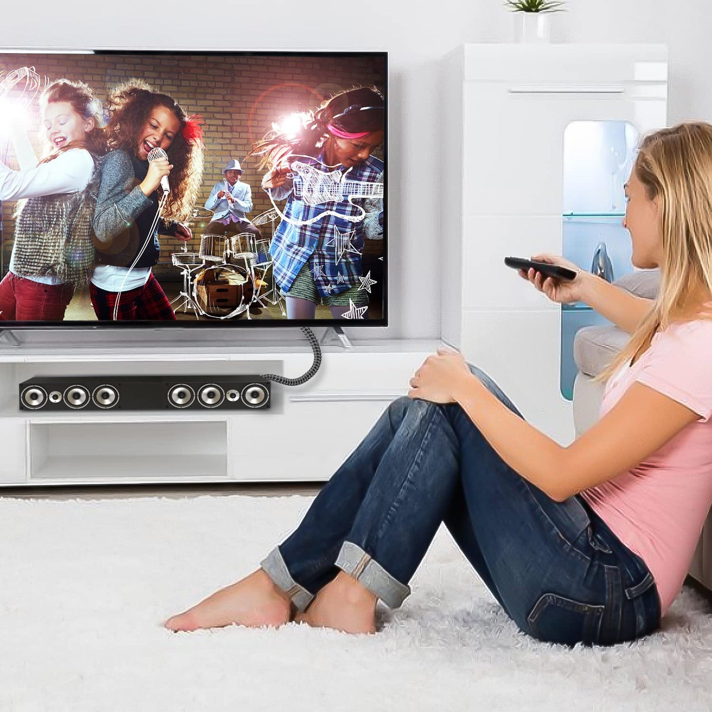 EMK 90 Degree Right Angle Optical Audio Cable [30ft/10M] - 360° Rotatable Digital Toslink SPDIF Cable for Soundbar to TV, Home Theater - Black Fiber Optic Cable with Angled Connector