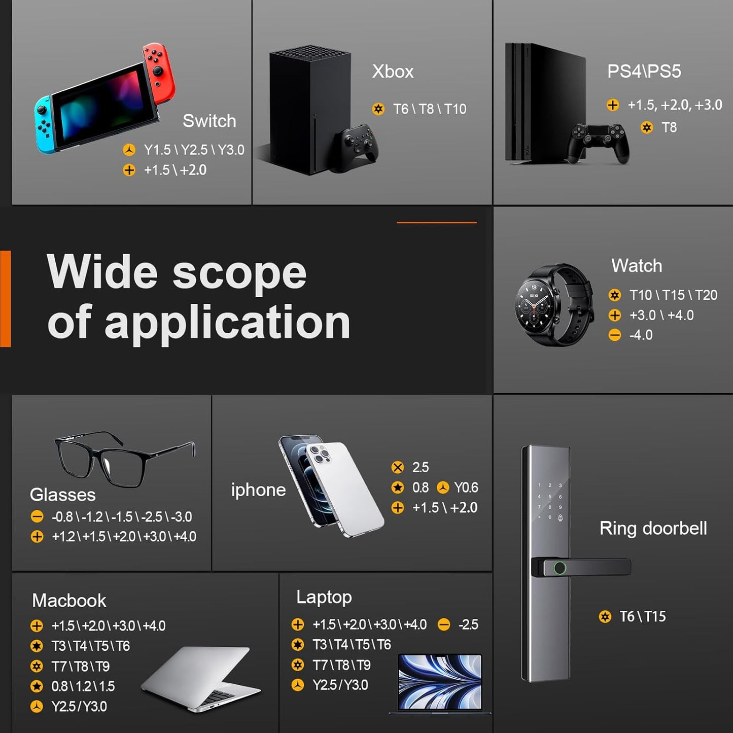 JOREST 40Pcs Small Precision Screwdriver Set (S2 Steel), Magnetic Screwdriver Set with Torx T5 T6 T8, Mini Repair Tool Kit for Macbook, Computer, Laptop, iPhone, PS4 PS5, Xbox, Switch, Glasses, Watch