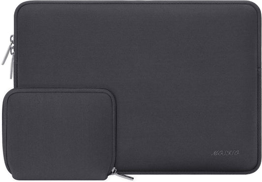 MOSISO Laptop Case 15 inch, 15 inch Laptop Sleeve Bag Compatible with MacBook Air 15 M4 A3241 M3 A3114 M2 A2941 2025 2024 2023, Dell XPS 15, Neoprene Computer Sleeve Bag with Small Case, Space Gray