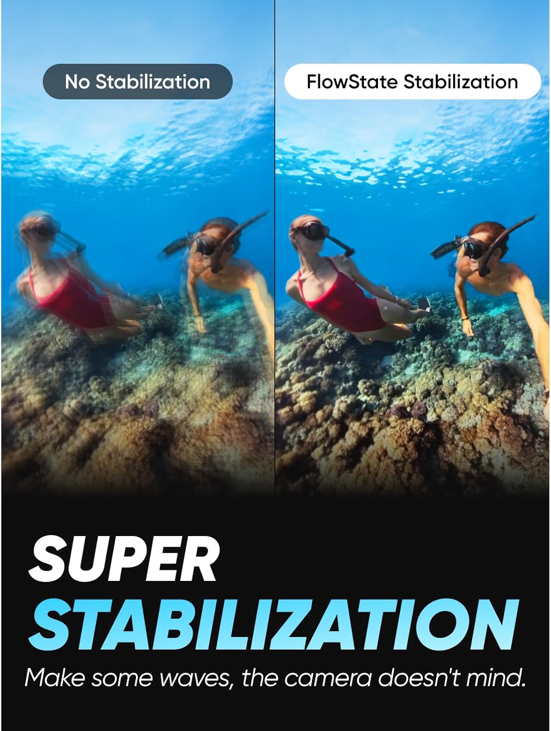 Insta360 X3 Invisible Dive Kit - Waterproof 5.7K 360 Action Camera, Dive Case, Selfie Stick, Dual 1/2" 48MP Sensors, Stabilization, 360 Horizon Lock, 4K Single-Lens, AI Editing