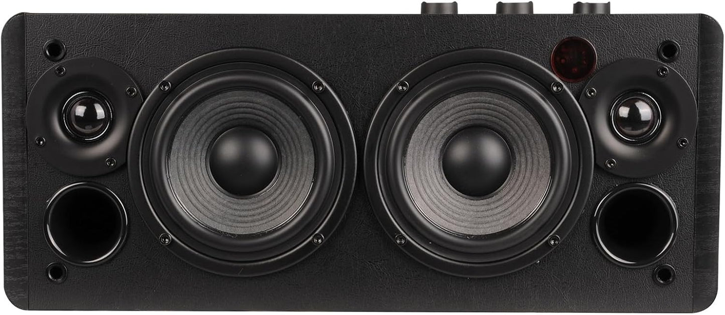 Edifier D12 Integrated Desktop Computer Speakers with Bluetooth 5.0, Wireless Stereo Tabletop Speaker 70 Watts RMS with Subwoofer Line Out, RCA, Aux Input for PC Monitor Laptop -Black