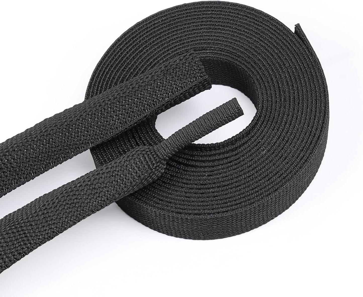 Heat Shrink Fabric Tubing Braided Sleeving 2:1 - Abrasion Protection Flexibility Wiring Harness Cable Sheath (3/8" ID, 30ft)