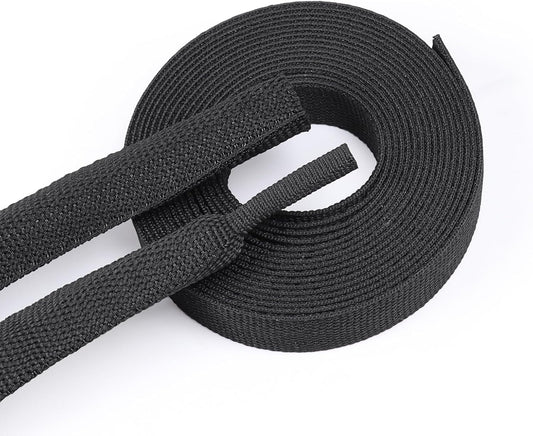 Heat Shrink Fabric Tubing Braided Sleeving 2:1 - Abrasion Protection Flexibility Wiring Harness Cable Sheath (3/8" ID, 30ft)