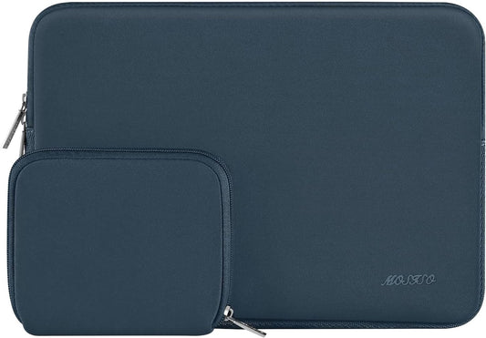 MOSISO Laptop Case 15 inch, 15 inch Laptop Sleeve Bag Compatible with MacBook Air 15 M4 A3241 M3 A3114 M2 A2941 2025 2024 2023, Dell XPS 15, Neoprene Computer Sleeve Bag with Small Case, Haze Blue