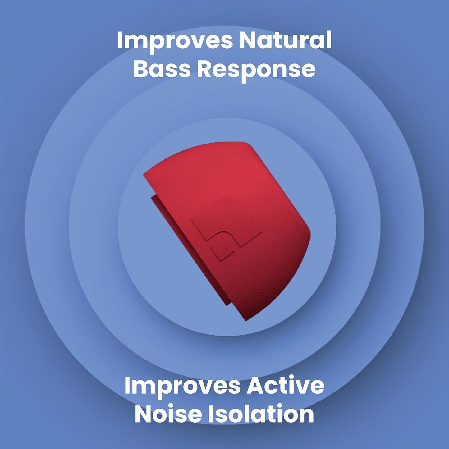 Foam Masters Ultra-Premium Memory Foam Ear Tips for AirPods Pro 1st & 2nd Gen | 3 Pairs | Black Magic Ver 6.0 | Secure | Comfort | Better Noise Cancel | Replacement Buds – Red, Medium