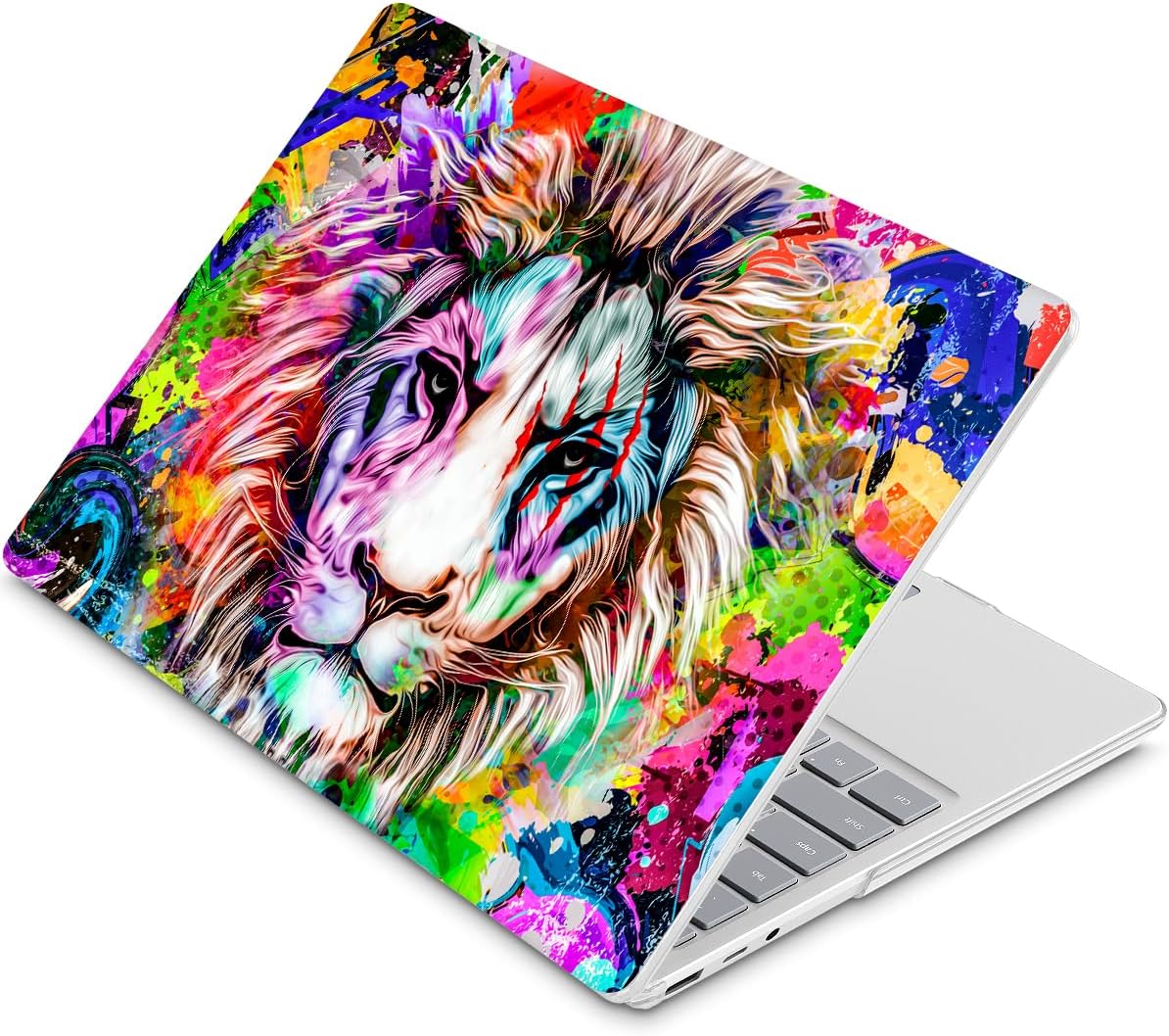 Tuiklol Case for 15 Inch Microsoft Surface Laptop 5/4/3 2022-2020, Model 1979/1953/1872/1873 Hard Shell Cover, Keyboard Cover+Screen Protector+Dust Plugs,Lion