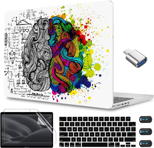 CISSOOK Creative Brain Hard Shell Case for MacBook Pro 14 inch Case 2024 2023 2022 2021 Release A3401 A3112 A3185 A2992 A2918 A2779 A2442, Brain Cover for MacBook Pro 14 M1 M2 M3 M4 Pro/Max Chip