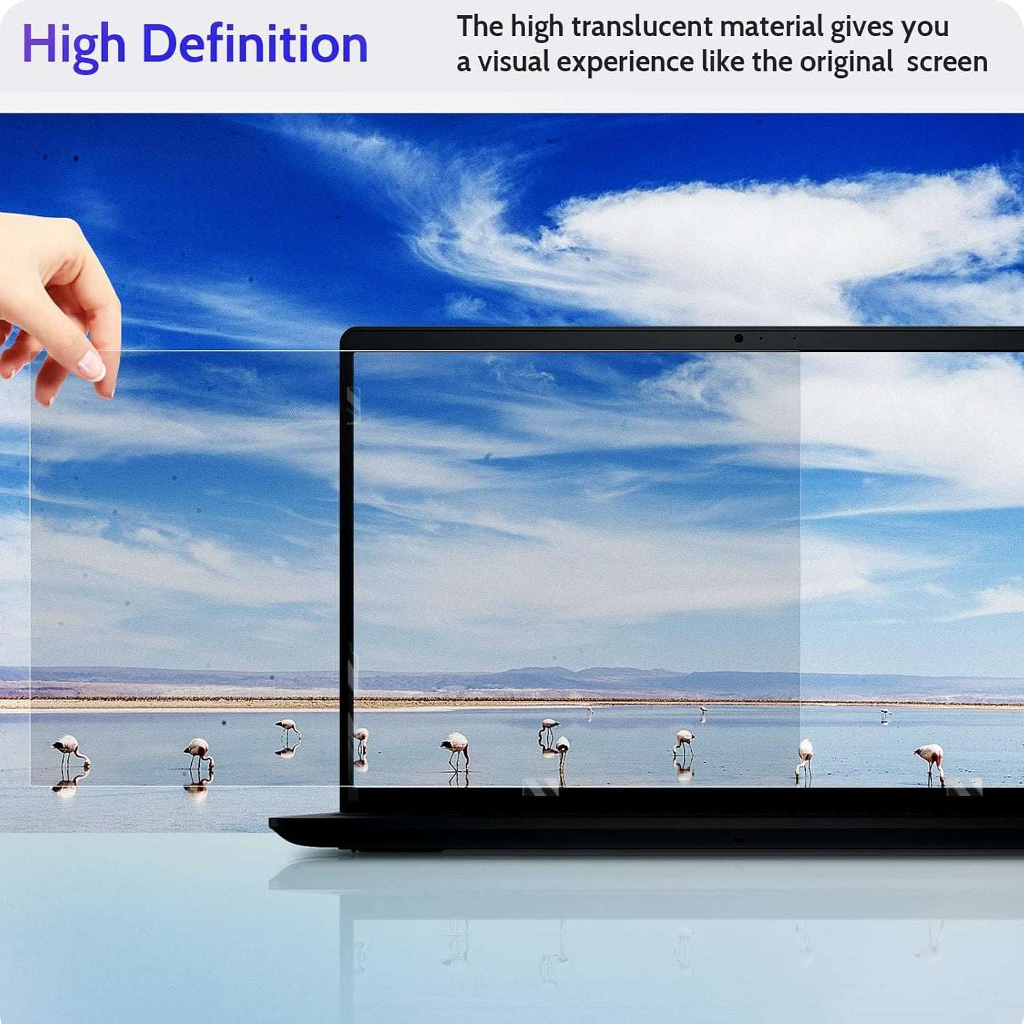 16"&16.1" Laptop Privacy Screen Compatible with Lenovo Hp Dell Acer Asus Thinkpad Envy Xps Computer 16:9 Aspect, Removable Anti Glare Blue Light Filter Protector, Peslv 16 Inch Monitor Security Shield