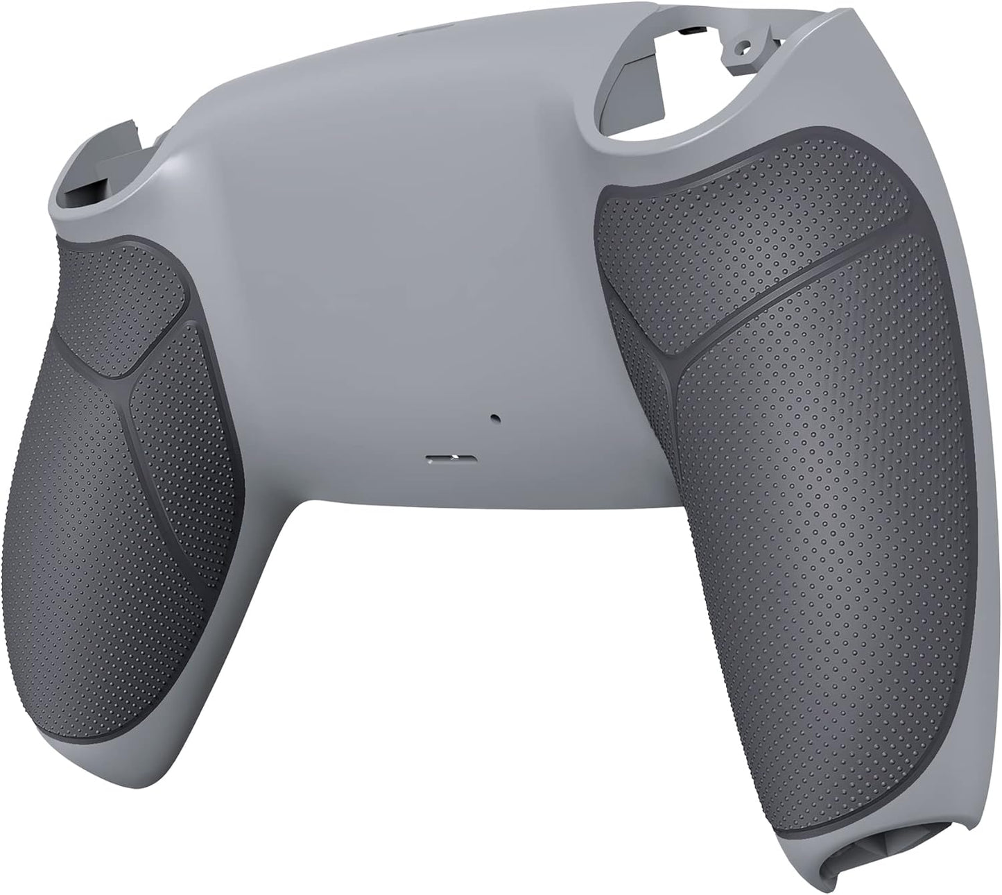 eXtremeRate New Hope Gray & Classic Gray Performance Rubberized Grip Custom Back Plate Bottom Shell Compatible with ps5 Controller, Replacement Back Shell Cover Compatible with ps5 Controller