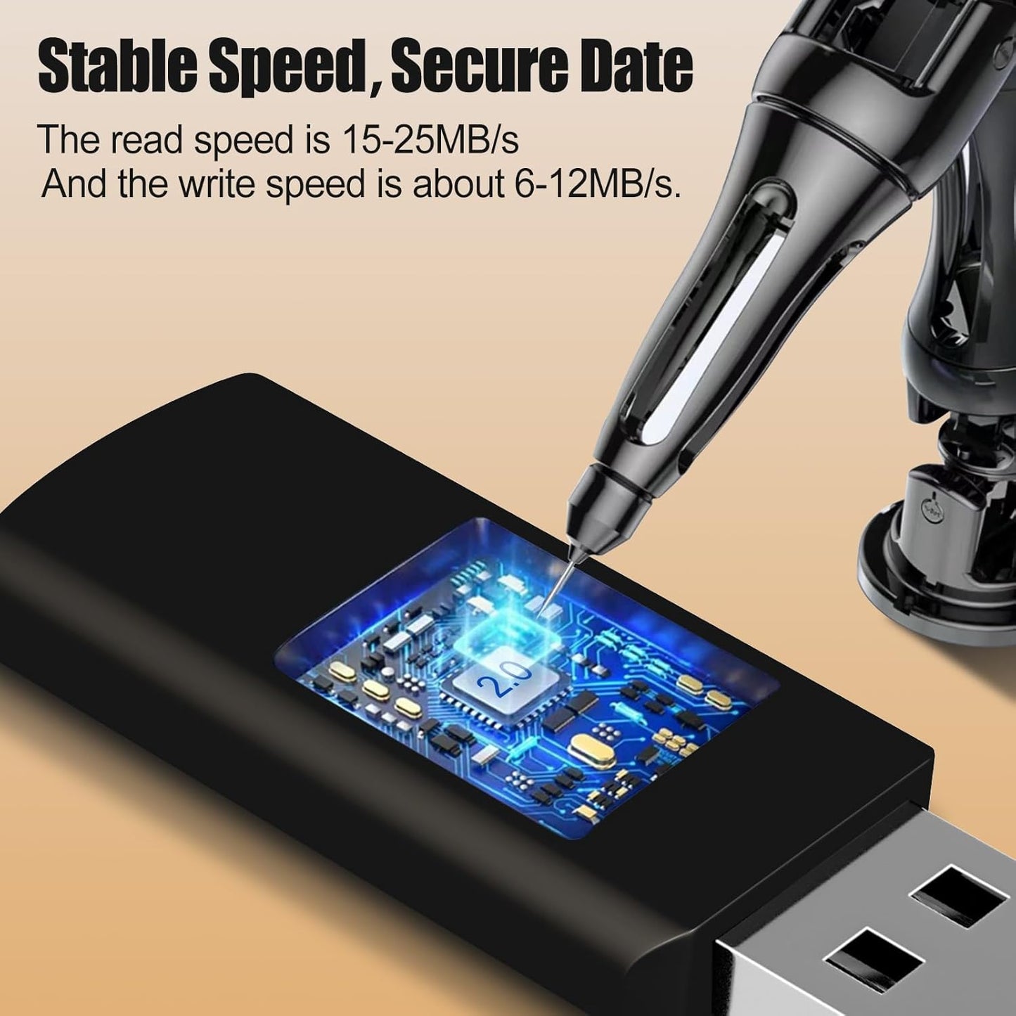 EASTBULL 4GB USB Flash Drive Bulk Thumb Drives 20 Pack with Lanyards USB 2.0 Memory Sticks Zip Drive Pen Drive for Storage and Backup Gold 20PCS 4GB