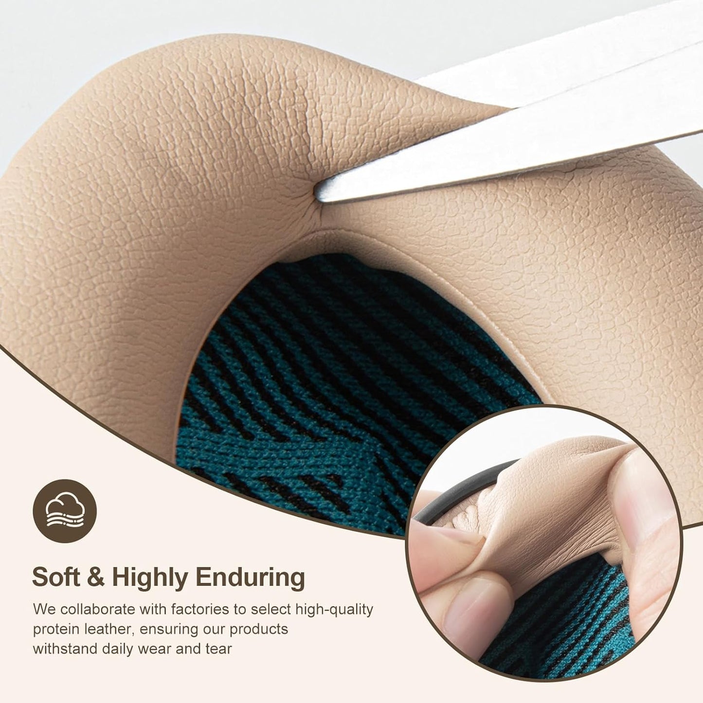 Aurivor Replacement Ear-Pads Cushions for Bose QuietComfort (QC) 35 35ii 25 15 2 and More Headphones, Upgraded Covers with Soft Protein Leather, Reinforced Sealing, Optimized Memory Foam (Brown)