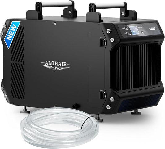ALORAIR Crawlspace Dehumidifiers, 145 Pint Commercial Dehumidifier for Basements with Drain Hose, 1,800 Sq.Ft Auto Defrost Compact Portable Industry Crawl Spaces Dehumidifier