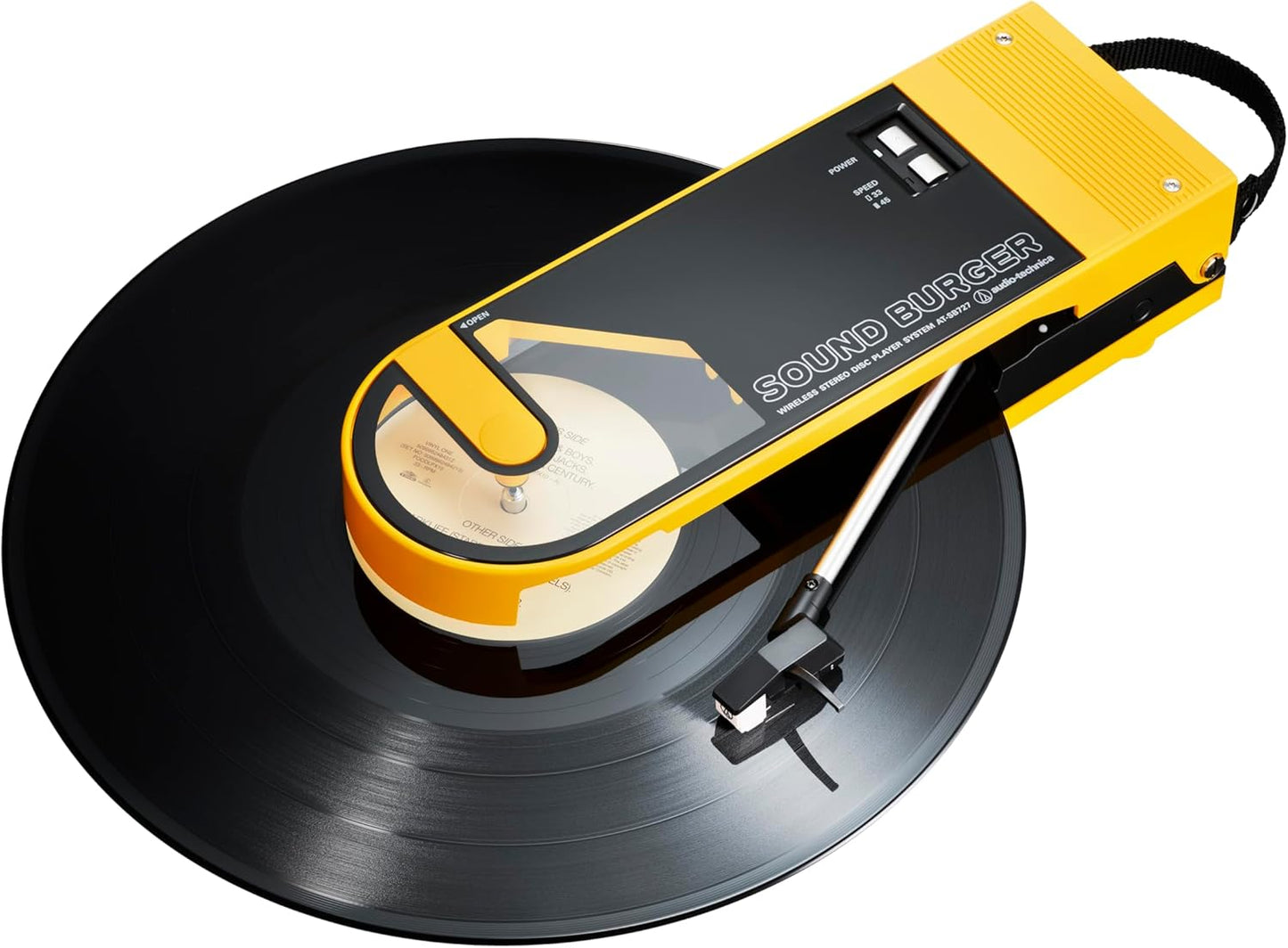 Audio-Technica AT-SB727-YL Portable Turntable, Yellow