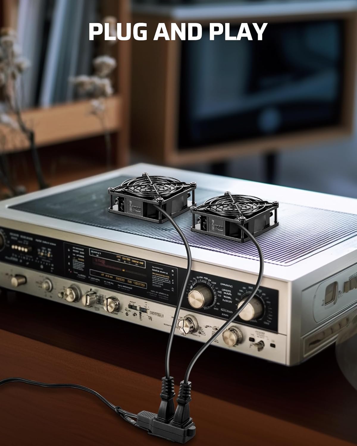 DEWENWILS Variable Speed Controller, 100-125V AC, 3 Sockets, DIY Cooling Ventilation Exhaust Projects for Radon, Duct, Hydroponic Fan, Mini Blower