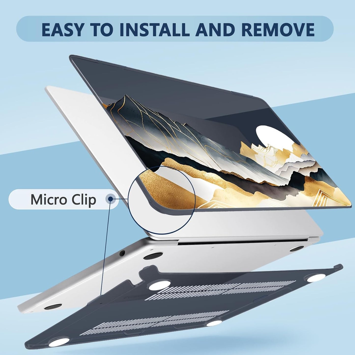 Compatible with MacBook Air 15 inch Case, M4 A3241/M3 A3114/M2 A2941 (Released 2025 to 2023), Hard Shell, Keyboard Cover, Screen Protector, Webcam Cover & Type-C Adapter, 019