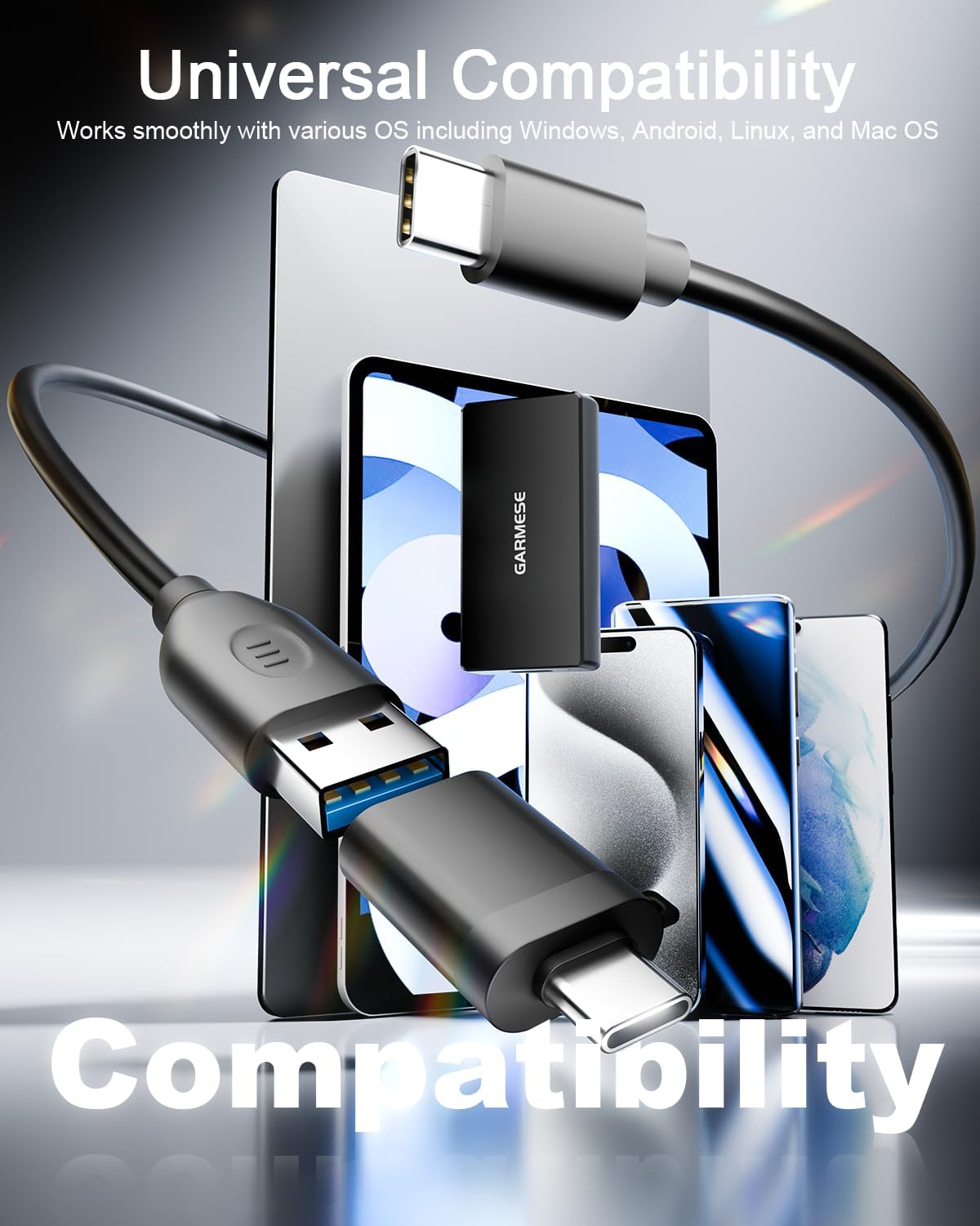 120GB Portable SSD Up to 350MB/s USB 3.2 Gen 1 External SSD with Dustproof/High Temperature Resistance Type-C External Solid State Drive Reliable Storage