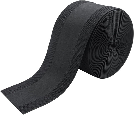 IHKFILAN Carpet Cord Cover Carpet Cable Management Under Desk Cable Grip Strip Black Hook and Loop Tape Cable Polyester Cover Protect Cables to Prevent Tripping Over Wires for Homes & Office (30ft)
