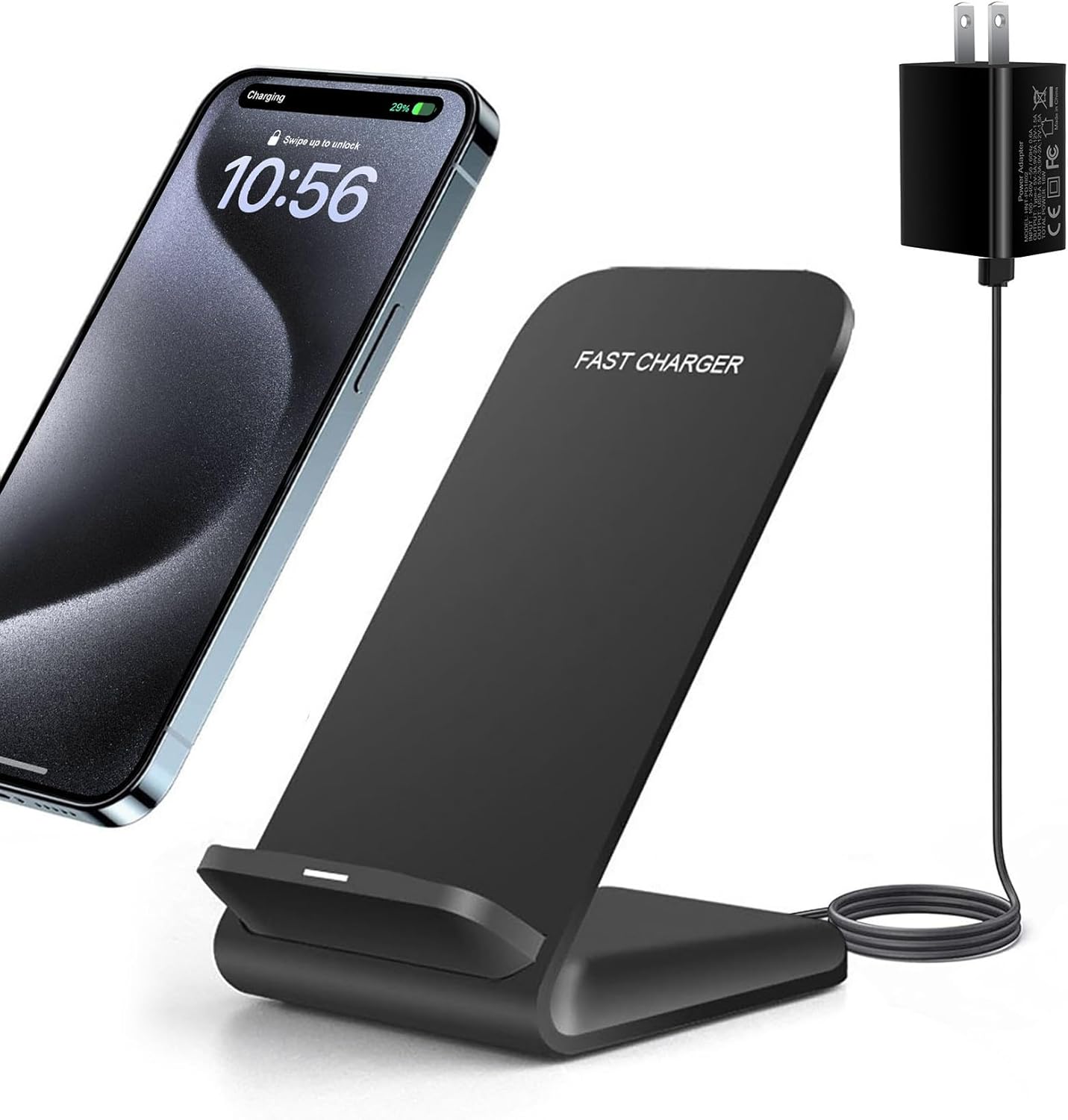 20W Fast Wireless Charger,Wireless Charging Stand Compatible with iPhone 16 Pro,15 Pro,15,14,13,12,11 Series/X/XS,Phone Charger for Galaxy S25/S24/S23/S22/Note 20,Pixel 8/7 Pro/LG G8 etc
