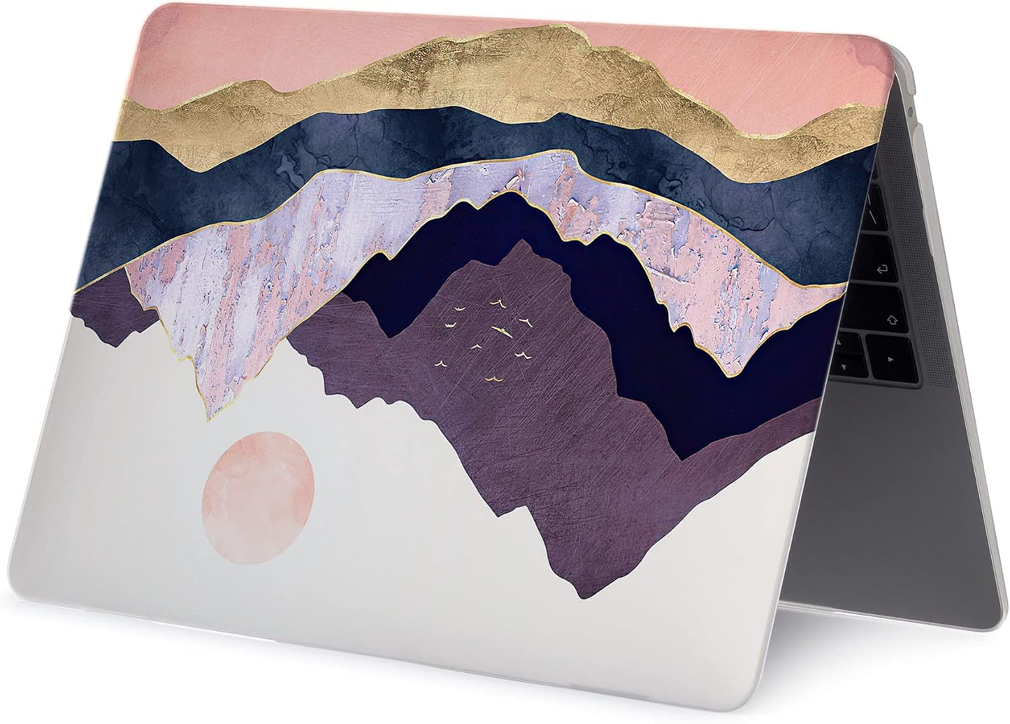 LanBaiLan Compatible for MacBook Pro 13 inch with Touch Bar 2022 2020 2019 2018 2017 2016 Release M1 M2 A2338 A2289 A2251 A2159 A1989 A1706 A1708, Laptop Hard Case & Keyboard Cover, Mountains Forest