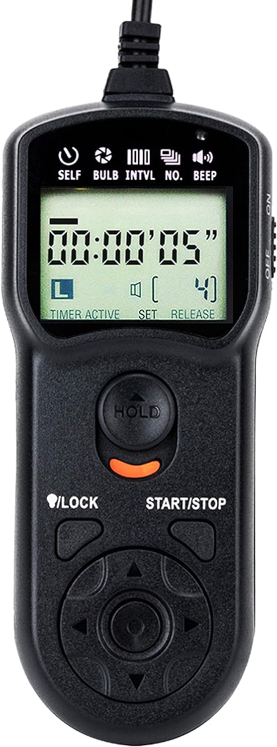 JJC Intervalometer Timer Remote Shutter Release Time Laspe for Panasonic S9 and G100D Cameras, for Long-Exposure Timer Shooting Photography