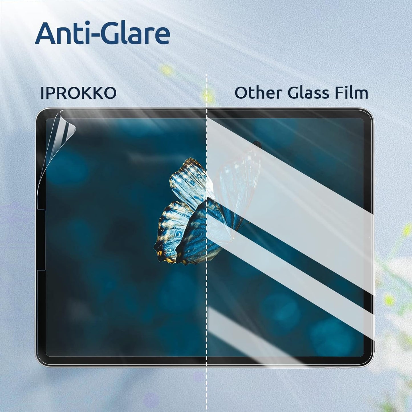 2pack Anti Blue Light Screen Protector Compatible with iPad Pro 12.9 Inch 2022/2021/2020/2018 (6th/5th/4th/3rd Generation), HD Clear Eye Protection Matte Anti Glare iPad 12.9 In Screen Film Cover