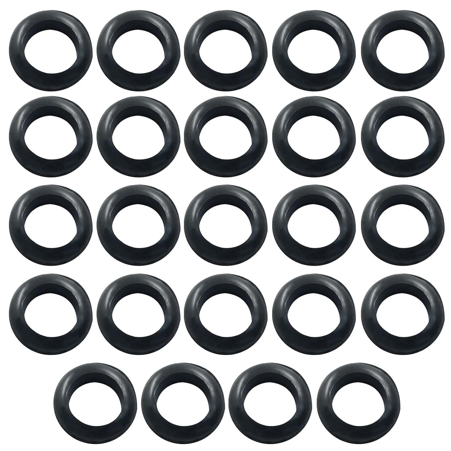 24 Pcs Rubber Grommets, 3/4" Inside Diameter 7/8" Drill Hole Rubber Wire Grommets for Wire, Firewall, Cables, Plugs