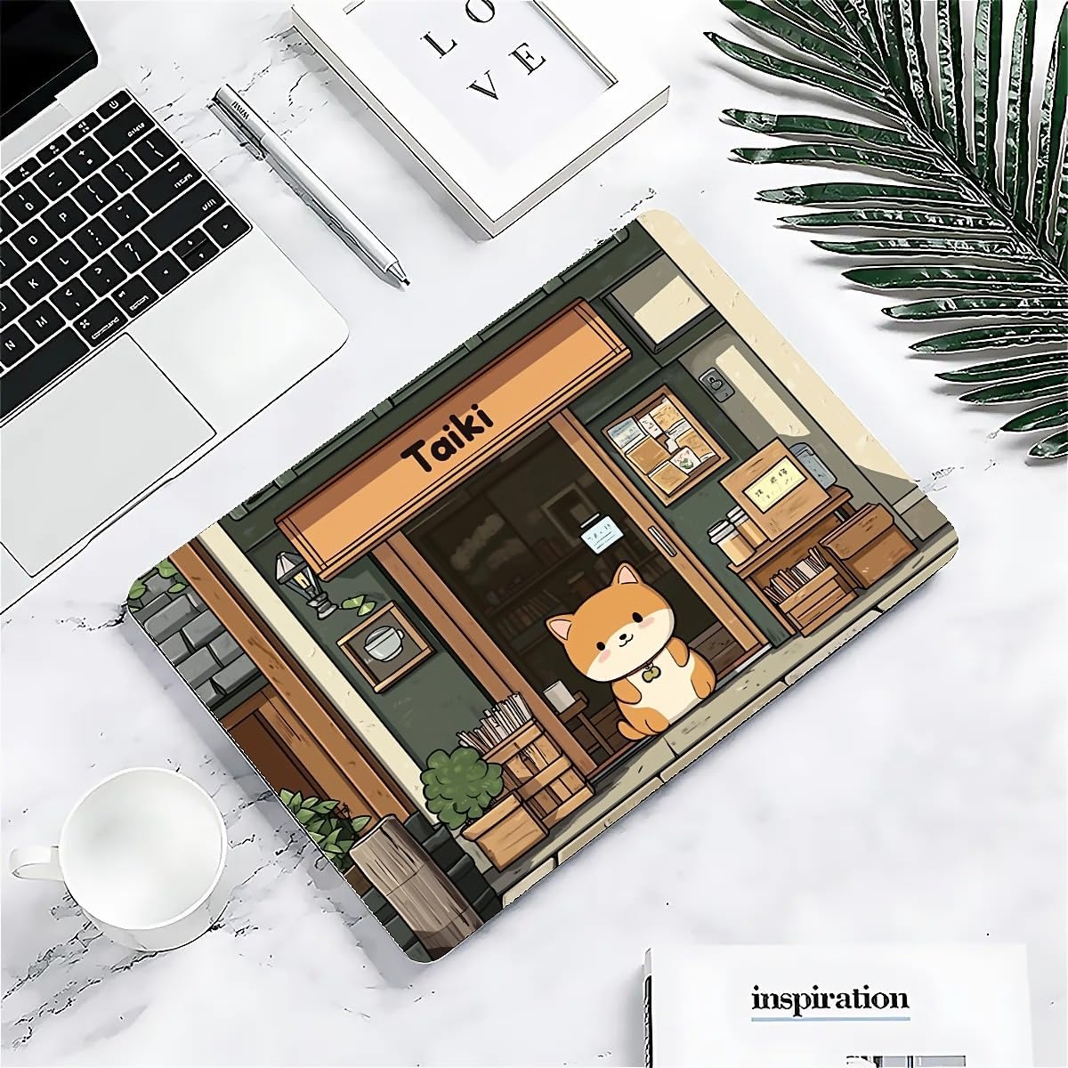 Compatible with MacBook Air 13.3 13.6 Inch Case 2022 2021 2020 2019 Plastic Hard Shell Case Cover,13.6 Air (A2681) M2 2022, A Cute Shiba