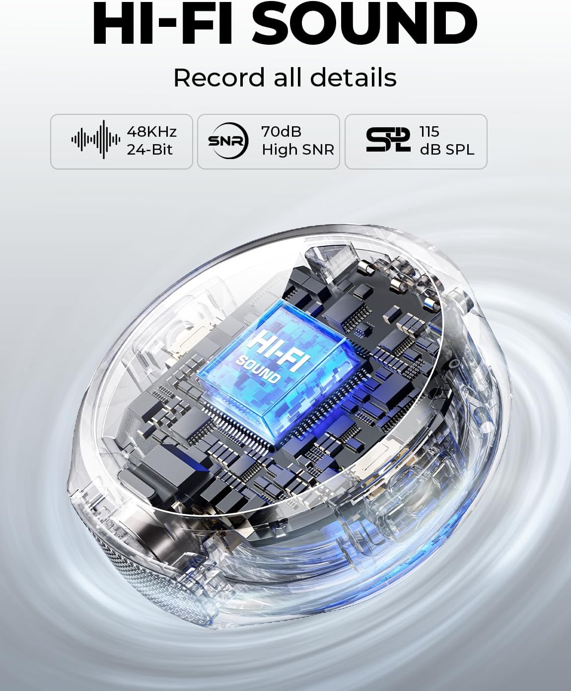 Hollyland Lark M2 Wireless Lavalier Microphone for iPhone15/16&Android, USB C Mini Lapel Microphone Wireless, 1000ft Range, Hi-Fi Audio, Noise Cancellation, 30H Battery for Video Recording, Streaming