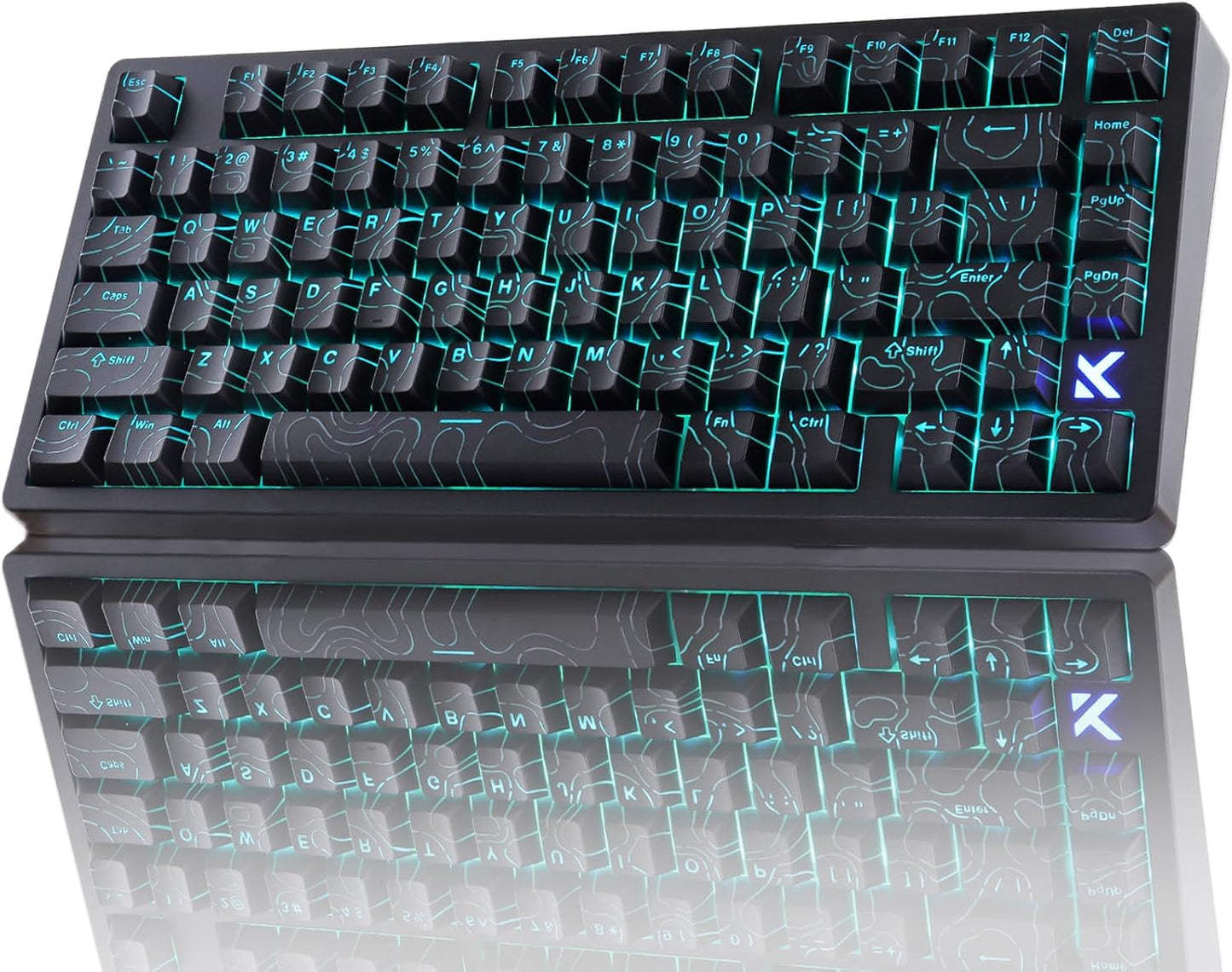 Hyekit x MCHOSE Jet 75 75% Wired Magnetic Switch Mechanical Gaming Keyboard, Rapid Trigger Hall Effect Keyboard, Hyper-Fast Adjustable Actuation, 8K Hz Polling Rate, RGB HotSwap, for PC/Mac, Black