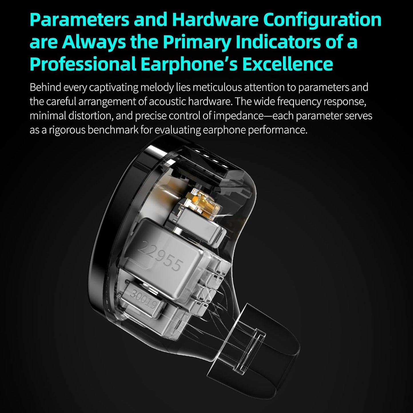 KZ Sonata 14BA IEMs, in-Ear Monitor Headphone High-Performance Flagship HiFi Earphones with 4 Tuning Switches, Clarity in All Frequency Stereo Sound Comfortable Headphones for Musicians (Normal)