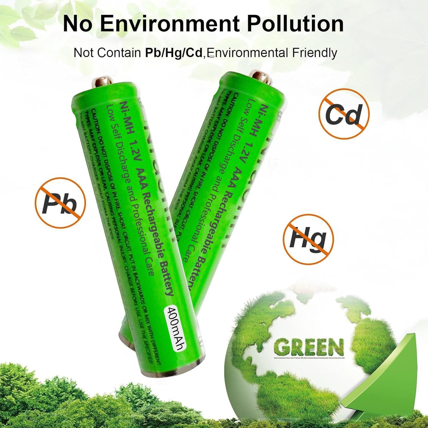 4 Pack NI-MH AAA Rechargeable Battery for Panasonic, 1.2V 400mah AAA Rechargeable Batteries for Panasonic Cordless Phones Handset, Remote Controls, Electronics