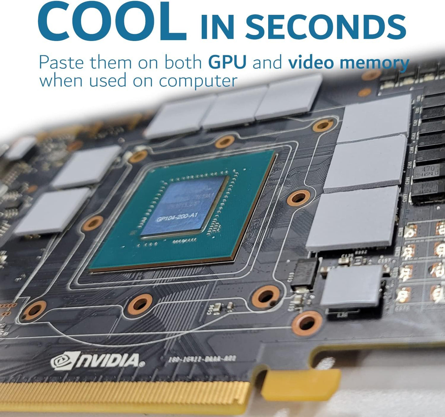 Aairhut Thermal Pad 13W/mK [0.5~3mm], 85 x 45 x 3mm Silicone Cooling Pad Non Conductive Heat Resistance Extreme Odyssey Cover with Dual Self-Adhesive Films for PC Laptop PS4/PS5/CPU/GPU/Computer