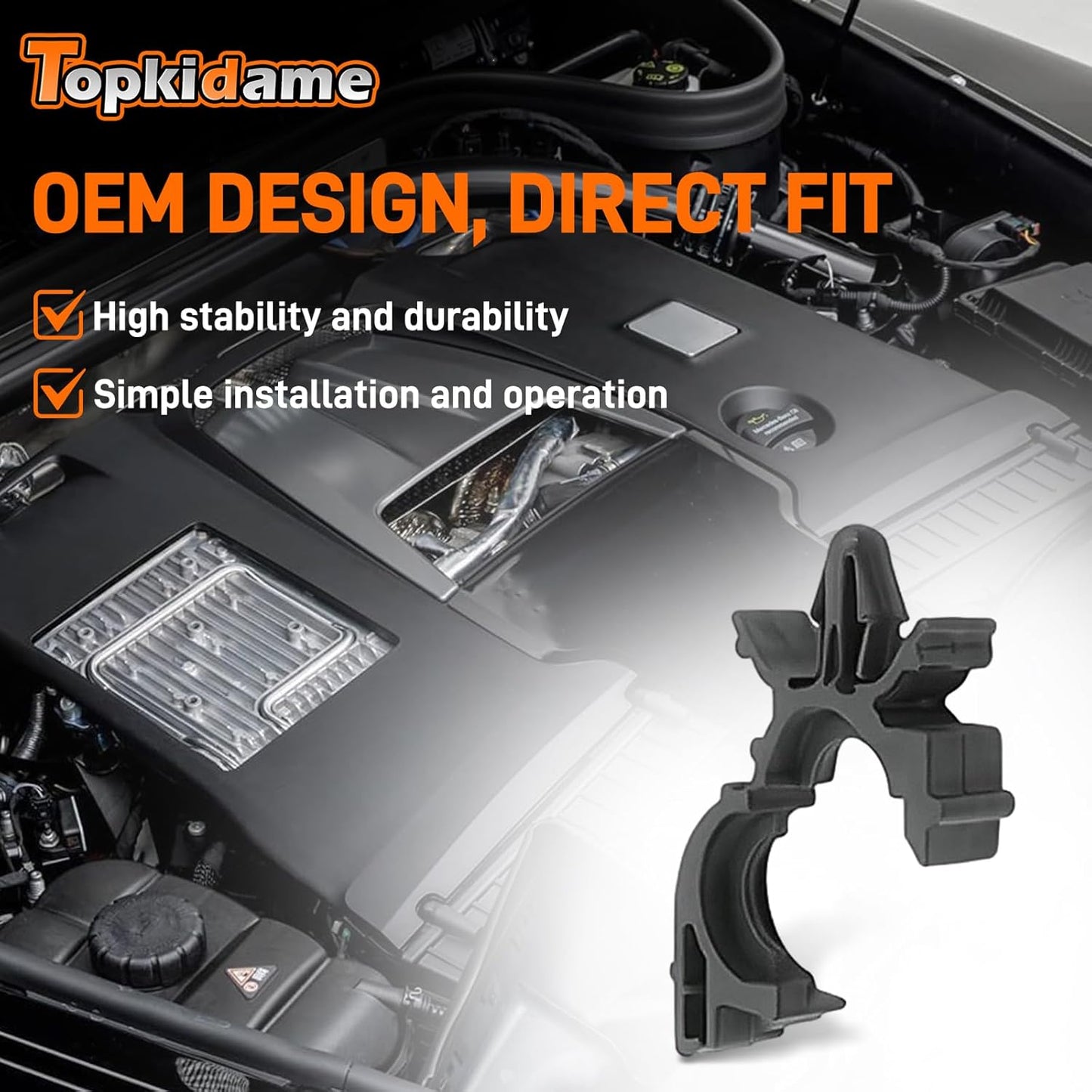 30pcs 1/2" OD 11/32" ID Wire Loom Routing Clips for GM 8911473