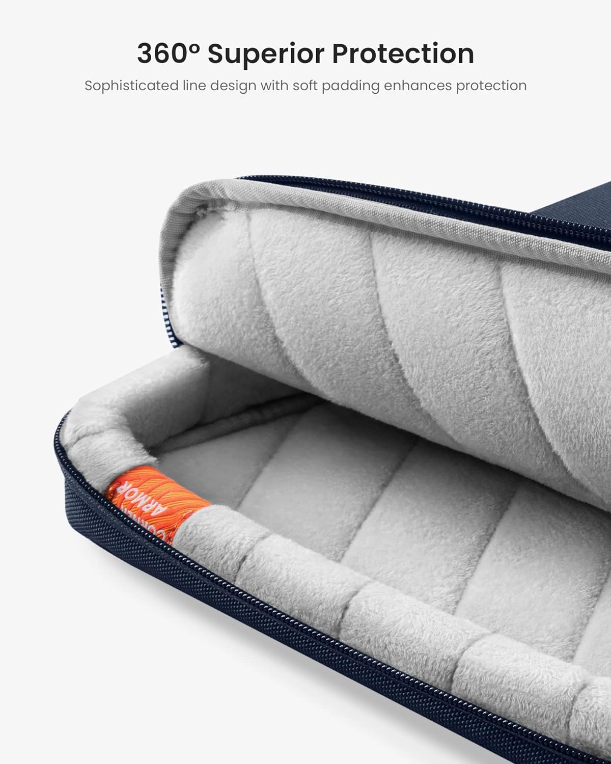 tomtoc 360 Protective Laptop Shoulder Bag for 16-inch MacBook Pro M4/M3/M2/M1 Pro/Max A3403 A3186 A2991 A2485 2024-2019, Water-resistant Sleeve for Dell XPS 15 Surface Book 3 The New Razer Blade 16