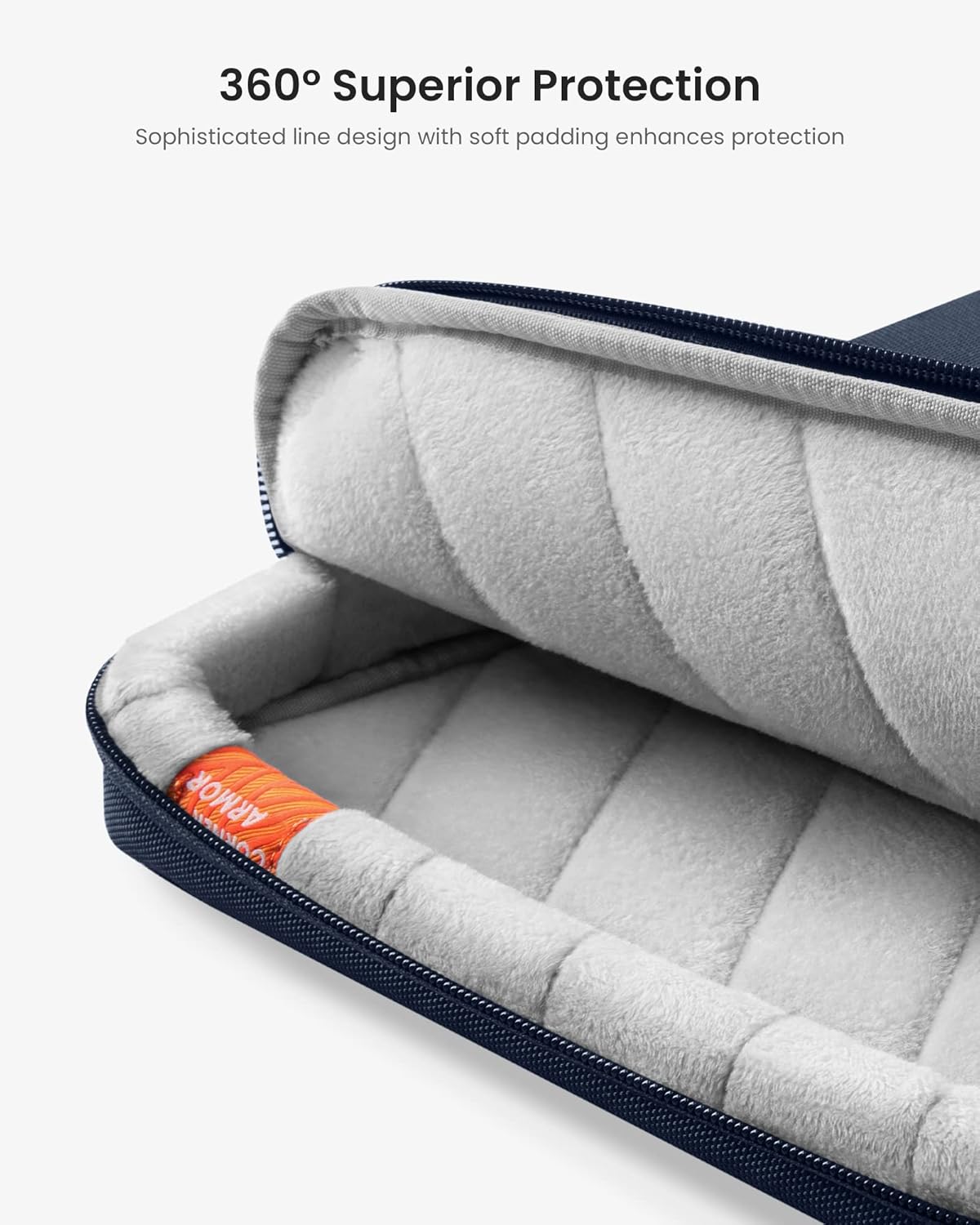 tomtoc 360 Protective Laptop Shoulder Bag for 15 Inch New MacBook Air M4 M3/A3114 M2/A2941 2025-2023, 15 Inch Microsoft Surface Laptop 6/5, Water-Resistant Accessory Case for MacBook Pro A1990 A1707