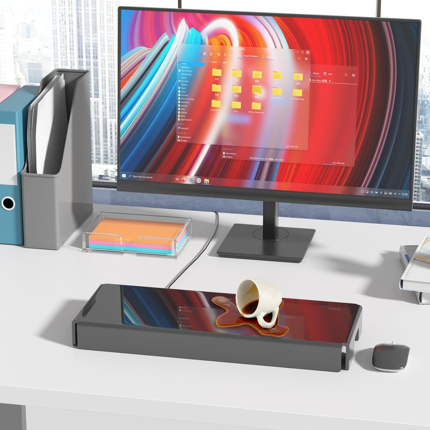 BEEGO Mechanical Computer Keyboard Cover - Black Acrylic Keyboard Cover Keyboard Dust Cover Mechanical Keyboard Cover Full Size Keyboard Protector