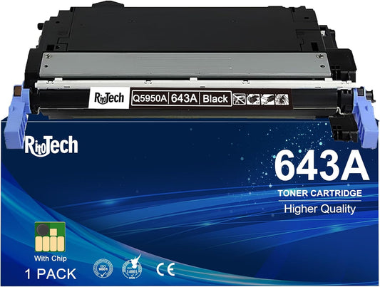643A Black Toner Cartridge,Compatible for HP 643 A Q5950A for HP Color Laserjet 4700 Series 4700dn 4700dtn 4700n Printer, ( 1 Pack ,Up to 11,000 Pages )